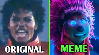 Michael Jackson Thriller Sing  Original vs Meme  Edit [upl. by Nnaj]