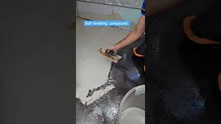 How to do self levelling compound or Latex screed with a spiked roller for vinyl flooring [upl. by Dareece]