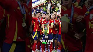 Spain the victory of Euro 2024 Champions Celebration Song euro2024 eurochampionship shorts [upl. by Asi]