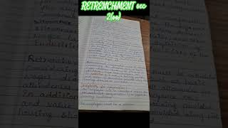 retrenchment notes [upl. by Hadwin]