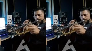 Trompetista de mariachi grabando un solo de jazz  Carlos González 🎺 [upl. by Lunneta908]