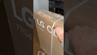 Upgrading to LG’s HUGE 77” INCH OLED G4 NEW G4 LG LGs OledTV LGElectronics Unboxing [upl. by Gusella]