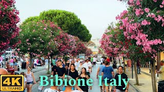 Bibione Italy 🇮🇹 Bibione city center in Summer 4K UHD [upl. by Eryt]