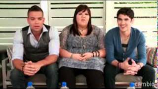 LiveChat with Darren Criss Mark Salling amp Ashley Fink [upl. by Sexela]