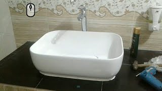 table top wash basin bangla  table basin design [upl. by Nnyleuqaj]