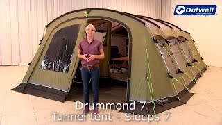 Outwell Drummond 7 Tent  Innovative Family Camping [upl. by Finny980]