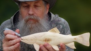 Carving a Wooden Brook Trout [upl. by Lam]