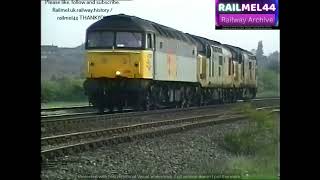 British Railway archive VHS footage film at Moorthorpe 1993 Class 47 Class 37 Class 31 Class 60 [upl. by Azeel]