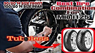 BEST TIRE COMBINATION FOR MIO i125 [upl. by Ahtibbat]