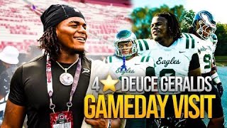 4 Star Prospect Deuce Geralds Game Day Visit  South Carolina vs LSU [upl. by Jarred961]