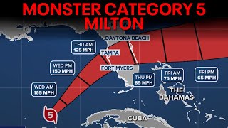 Hurricane Milton remains Category 5 monster as it eyes Florida [upl. by Fleeman]