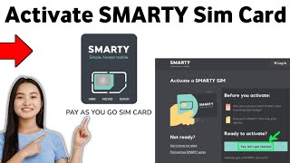 How to Activate SMARTY Sim Card 2025 [upl. by Floeter710]