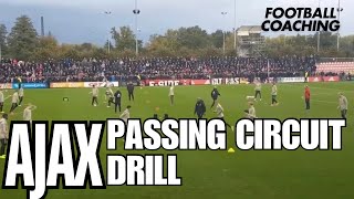 AJAX  Passing Football Drill  Soccer Drill  Passing Circuit U8 U9 U10 U11 [upl. by Enortna77]