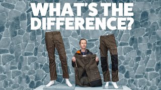 Fjallraven Pants Comparison  Fjallraven Vidda Pro Vidda Pro Vented and Barents Pro [upl. by Shishko676]