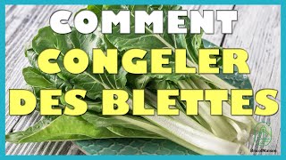 Comment congeler des blettes [upl. by Walrath]