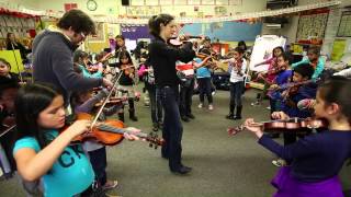 Pro Violinist Lindsay Deutsch visits Sheppard Elementary School [upl. by Jepson]