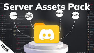 Free Discord Server Making Assets Pack 50 Elements [upl. by Ellehsar]
