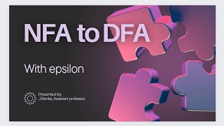 😇NFA to DFA Conversion with epsilon automatatheory compilerdesign [upl. by Enotna299]