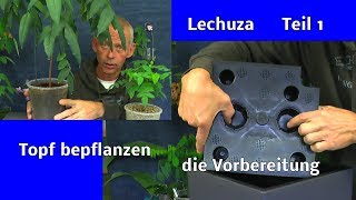 Selbstbewässerung Lechuza Topf für draußen und drinnen nutzen wir für eine exotische Pflanzen Der Au [upl. by Orodoet]