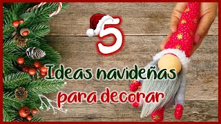 5 ORNAMENTOS PARA DECORAR TU ÁRBOL NAVIDEÑO  Manualidades con reciclaje  Christmas crafts to sell [upl. by Oigimer]