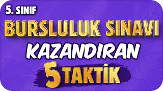 BURSLULUK SINAVI KAZANDIRAN 5 TAKTİK 🖐🏻 5 Sınıf [upl. by Amanda]