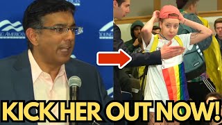 Dinesh DSouza DEMOLISHES Disrespectful Student with PURE FACTS Gets Heated [upl. by Akimehs]