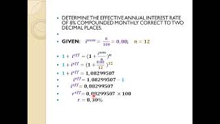 11 6 Finance Nominal and effective interest rate [upl. by Andra]