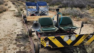 Railcart near the town of Jacumba in Southern California [upl. by Scurlock]