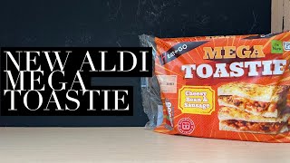 Aldi Mega Toastie Review  Aldi Cheesy Bean amp Sausage Mega Toastie Review [upl. by Noyr296]