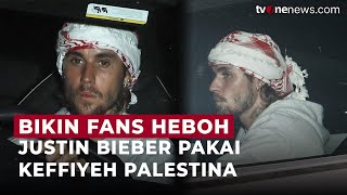 Justin Bieber Tertangkap Kamera Pakai Keffiyeh Palestina Fans Heboh  OneNewsUpdate [upl. by Bartolomeo]