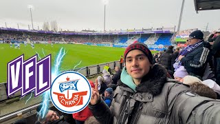 ERSTES MAL in OSNABRÜCK 💜🤍 WER wird ABSTEIGEN💔🫣 VFL OSNABRÜCK vs HANSA ROSTOCK  StadionvlogL [upl. by Nicholas]