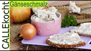 Gänseschmalz mit Äpfeln und Zwiebeln Einfach lecker selber machen [upl. by Nohsyt278]