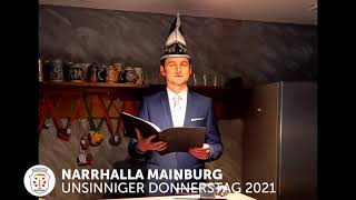 Narrhalla Mainburg  Unsinniger Donnerstag 2021 [upl. by Nalloh]