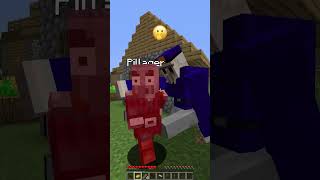 Checking Players For Dangerous Items vs Emoji Detect Reaction shorts meme minecraft [upl. by Adnarram]