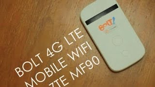 REVIEW Bolt 4G LTE Mobile Wifi ZTE MF90 [upl. by Eillod]