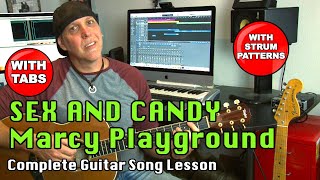 Sex And Candy by Marcy Playground guitar song lesson tutorial with Tabs [upl. by Lletnuahs]