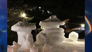 Michigan Tech Students Complete Construction of Snow Statues in 2024 [upl. by Gnof237]