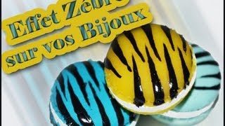 TUTO FIMO Effet zébré sur vos bijoux [upl. by Begga]