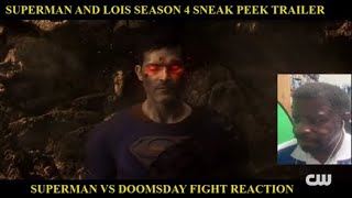 Superman and Lois Season 4  Superman vs Doomsday Fight Sneak Peek Trailer Reaction [upl. by Juline]