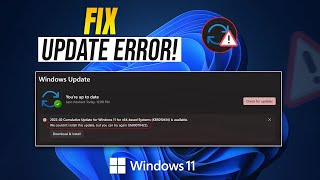 How to Fix Windows 11 Update Errors  Update Failed  Error Encountered Error  Update Showing Retry [upl. by Bashuk]