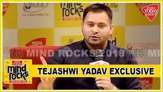 Tejashwi Yadav Exclusive  2019 Polls About Modi vs Public Not Modi vs Opposition  Mind Rocks 2018 [upl. by Akihc]