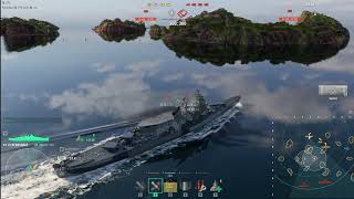 2 Games in Kearsarge World of Warships Brawls [upl. by Lekar]