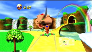 True Widescreen in Diddy Kong Racing  GLideN64 plugin [upl. by Aieki]