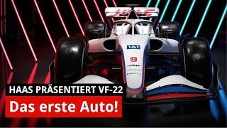 Haas F1 2022 Das ist Mick Schumachers neues Auto  Präsentation VF22 [upl. by Ameluz]