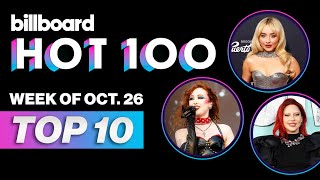 Billboard Hot 100 Top 10 Countdown For October 26 2024  Billboard News [upl. by Allenotna560]