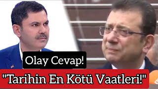 İmamoğlundan Murat Kurum Sorusuna Olay Cevap [upl. by Erdnaxela623]