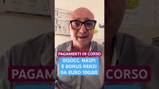 BONUS RENZI E NASPI PAGAMENTO IN CORSO youtube letstalk shortsviral youtubeshorts shorts [upl. by Ardnuaed]