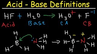 Conjugate Acid Base Pairs Arrhenius Bronsted Lowry and Lewis Definition  Chemistry [upl. by Adnohryt]