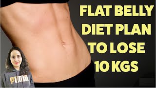 Flat Belly Diet Plan To Lose Weight Fast 10Kg In 10 Days [upl. by Ytinirt]