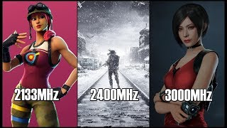 2133MHz vs 2400MHz vs 3000MHz Test in 8 Games  Ryzen  DDR4 [upl. by Crowley236]